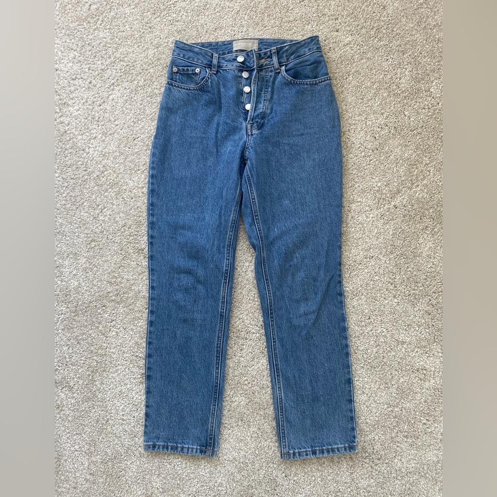 Women’s everlane curvy the 90s cheeky straight jeans EUC 26